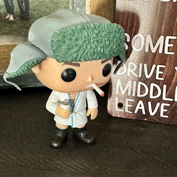 National Lampoons Christmas Vacation Cousin Eddie pop figure and sign - Picture 2 of 2